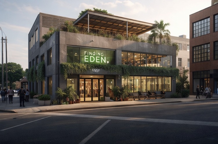 Concept exterior for the future Finding Eden center